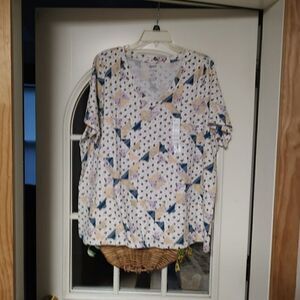 New Sonoma Multi-Color Everyday Tee Size Women's 1X